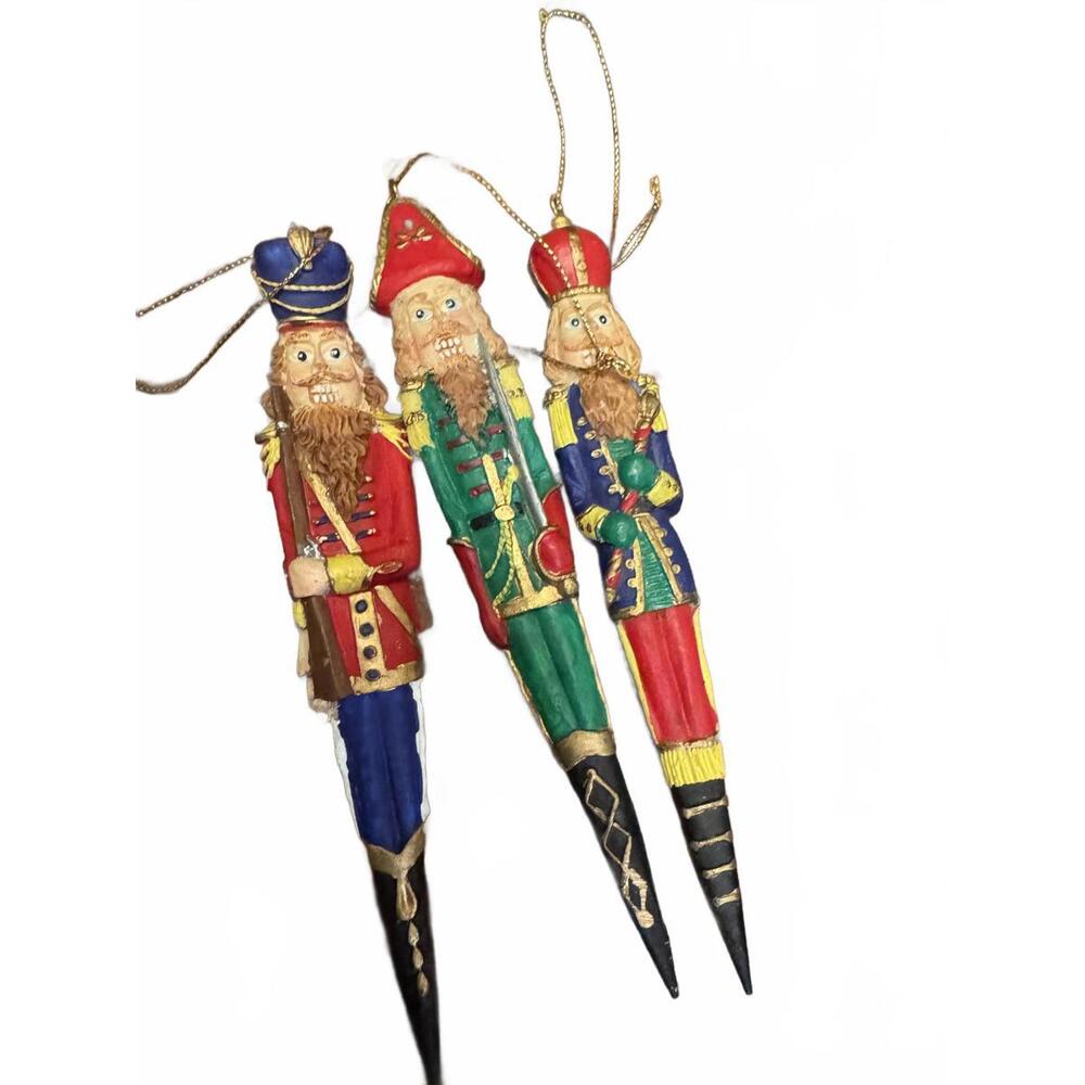 Vintage Nutcracker Icicle ornaments